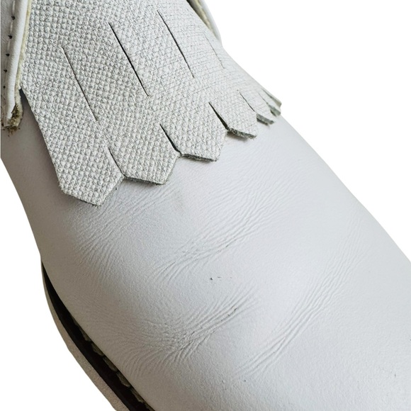 FootJoy Women’s Golf Shoes White Leather Kiltie Saddle Style Size 6.5 M main image 6